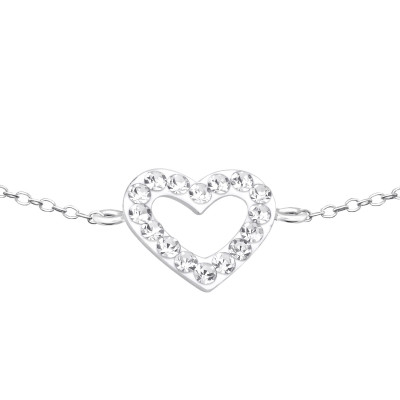 Heart Children's Sterling Silver Bracelet