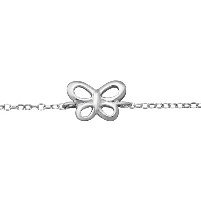 Butterfly Children's Sterling Silver Bracelet