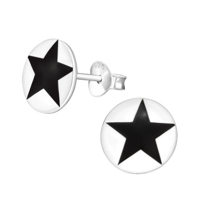 Children's Silver Star Ear Studs