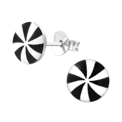 Children's Silver Propeller Ear Studs