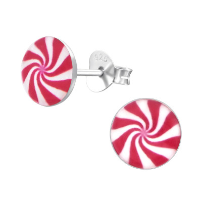 Children's Silver Propeller Ear Studs