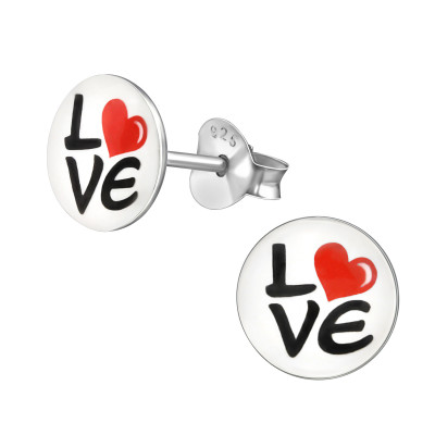 Love Children's Sterling Silver Ear Studs