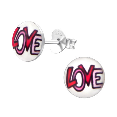 Love Children's Sterling Silver Ear Studs