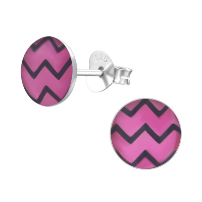 Wave Children's Sterling Silver Ear Studs