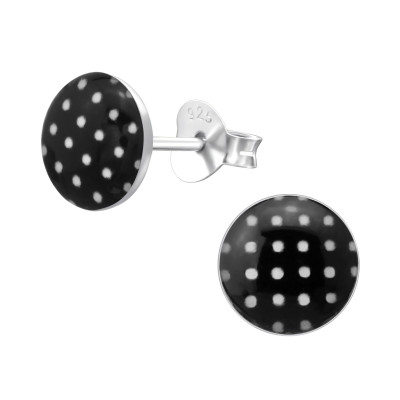 Children's Silver Dotted Ear Studs