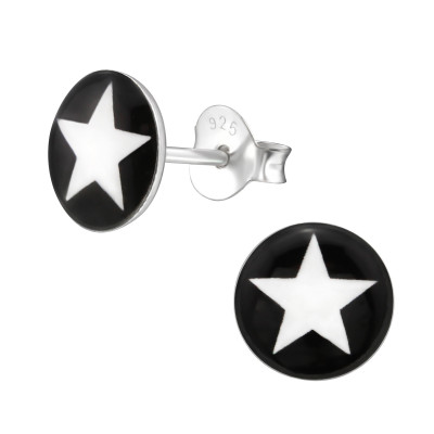 Children's Silver Star Ear Studs