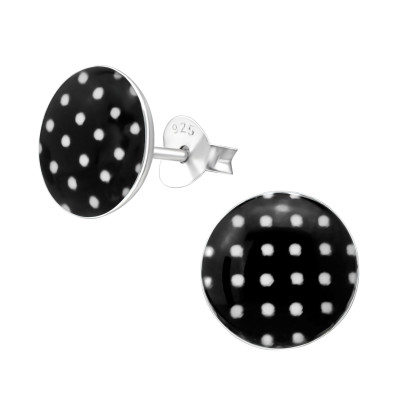 Children's Silver Dotted Ear Studs