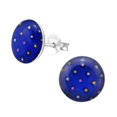 Children's Silver Dotted Ear Studs