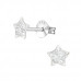 Children's Silver Star Ear Studs