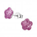 Children's Silver Flower Ear Studs