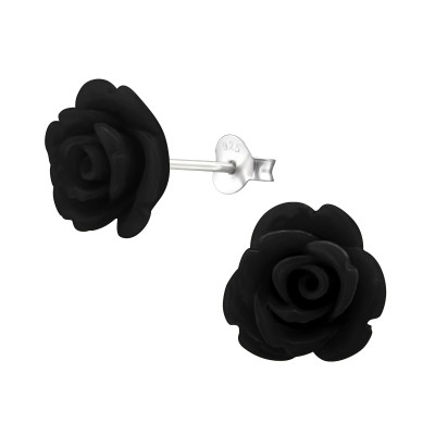 Children's Silver Rose Ear Studs