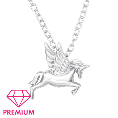 Children's Silver Unicorn Necklace