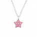 Children's Silver Star Necklace with Crystal