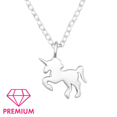 Children's Silver Unicorn Necklace