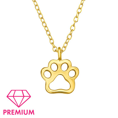 Paw Children's Sterling Silver Necklace