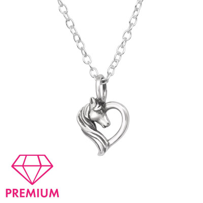 Children's Silver Horse Lover Necklace