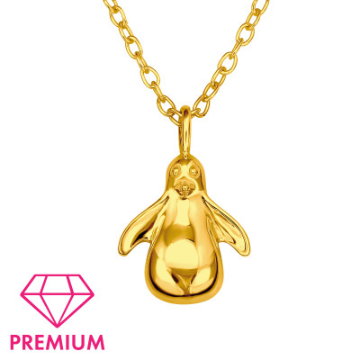 Children's Silver Penguin Necklace