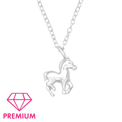 Children's Silver Horse Necklace