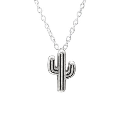 Cactus Children's Sterling Silver Necklace