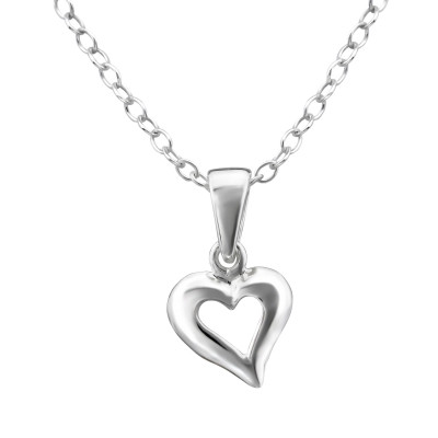 Children's Silver Heart Necklace