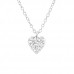 Children's Silver Heart Necklace with Genuine European Crystals