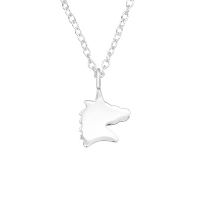 Children's Silver Unicorn Necklace