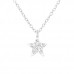 Children's Silver Star Necklace with Genuine European Crystals 