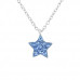 Children's Silver Star Necklace with Crystal