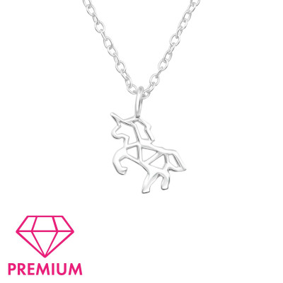 Premium Children's Silver Unicorn Necklace