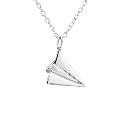 3D Origami Children's Sterling Silver Necklace