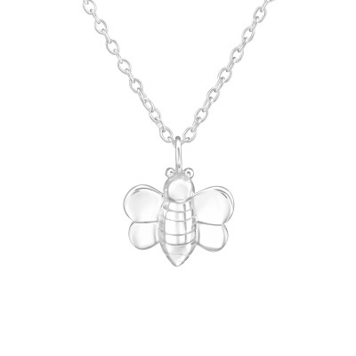 Children's Silver Bee Necklace