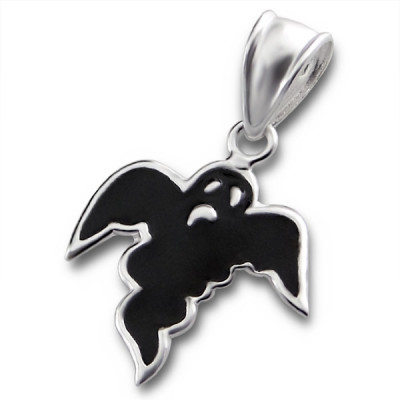 Ghost Children's Sterling Silver Pendant with Epoxy