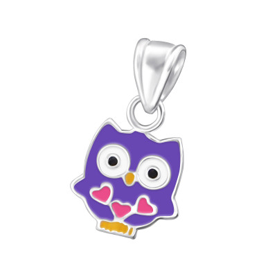 Children's Silver Owl Pendant