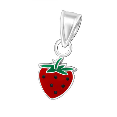 Strawberry Children's Sterling Silver Pendant