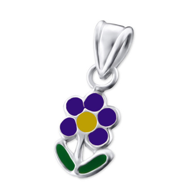 Flower Children's Sterling Silver Pendant