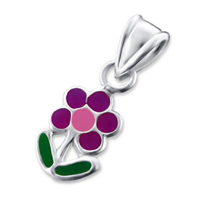 Flower Children's Sterling Silver Pendant