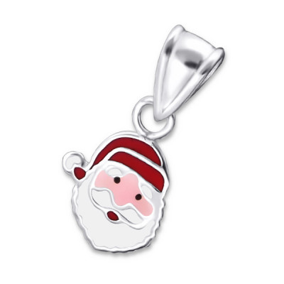 Santa Claus Children's Sterling Silver Pendant