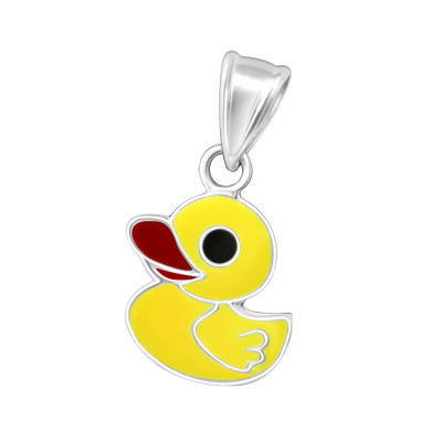 Duck Children's Sterling Silver Pendant