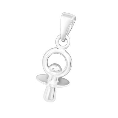 Children's Silver Pacifier Pendant