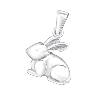 Children's Silver Rabbit Pendant