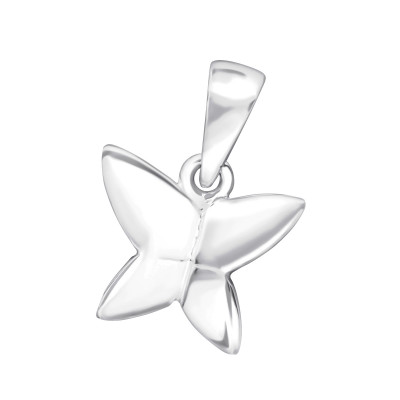 Children's Silver Butterfly Pendant