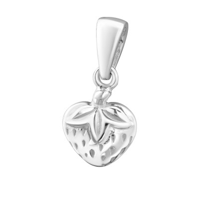 Strawberry Children's Sterling Silver Pendant