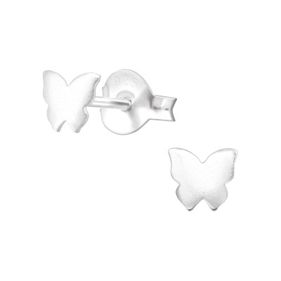 Butterfly Children's Sterling Silver Ear Studs