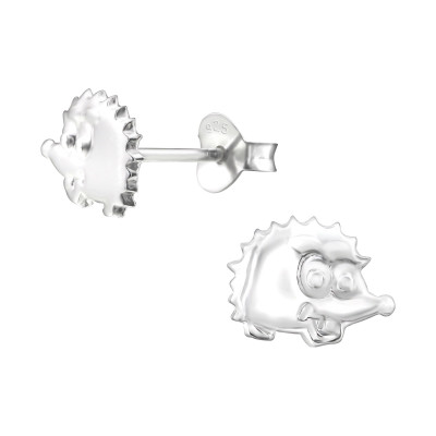 Children's Silver Hedgehog Ear Studs