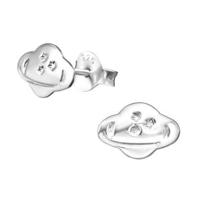 Children's Silver Planet Ear Studs