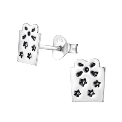 Gift Box Children's Sterling Silver Ear Studs