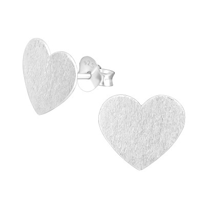 Heart Children's Sterling Silver Ear Studs