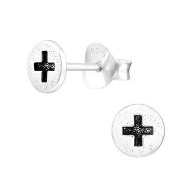 Children's Silver Screw Ear Studs