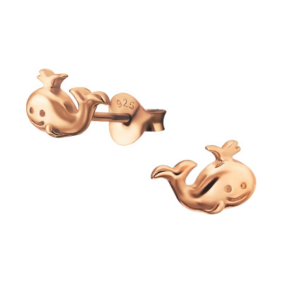 Whale Children's Sterling Silver Ear Studs