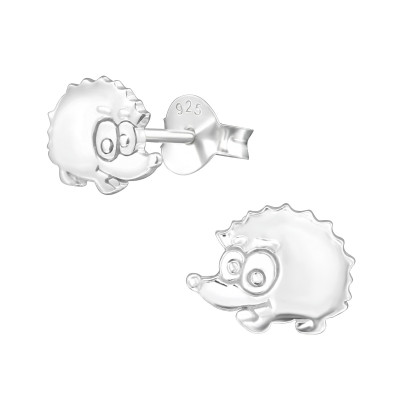 Children's Silver Hedgehog Ear Studs